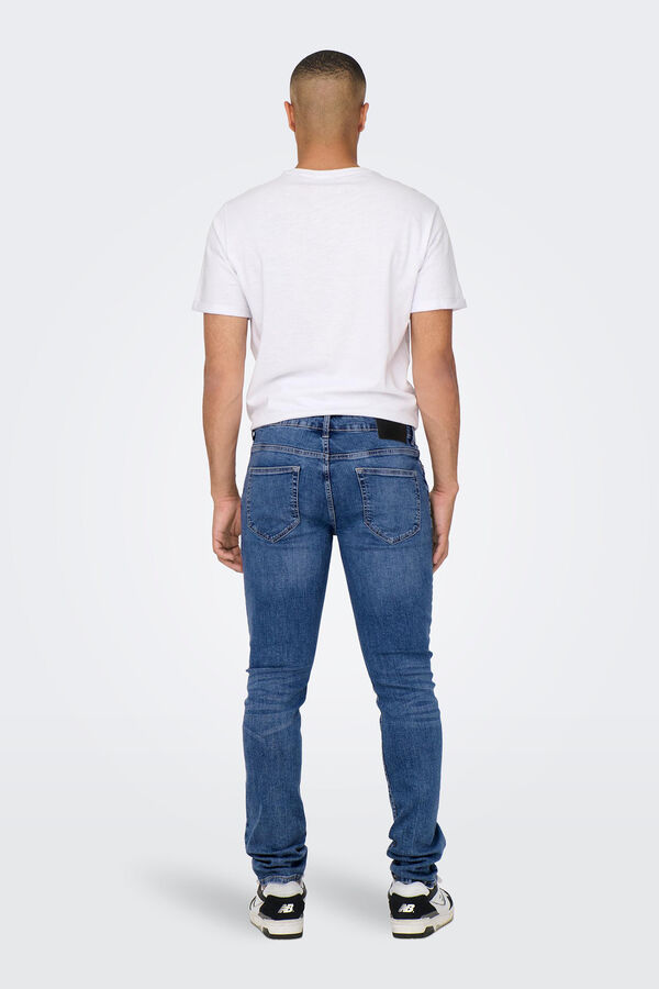 Springfield Slim fit jeans plava