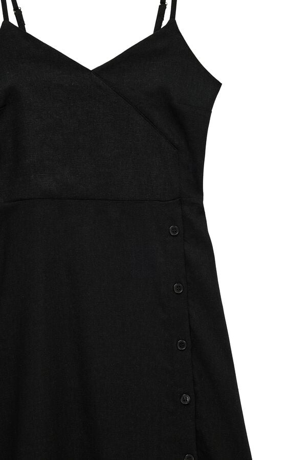Koton Vestido midi tirantes negro