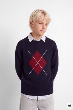 Springfield Kids Camisola jacquard crian&ccedil;a