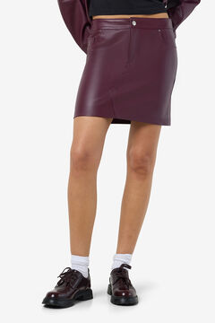 Noisy May faux leather miniskirt