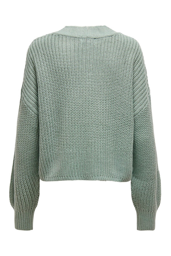 Springfield Button-through jersey-knit cardigan green