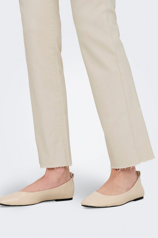 Only Jeans flared crop rosa