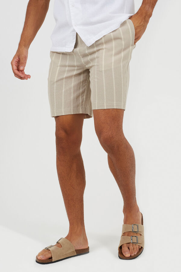 Brave Soul Striped short Bež