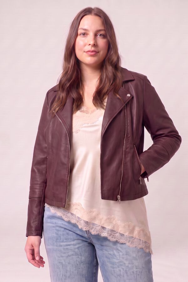Only Carmakoma Plus size biker jacket printed
