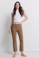 Springfield Kick flare jeans color nude