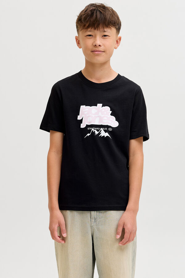 Jack & Jones Junior Camiseta de manga corta logo black