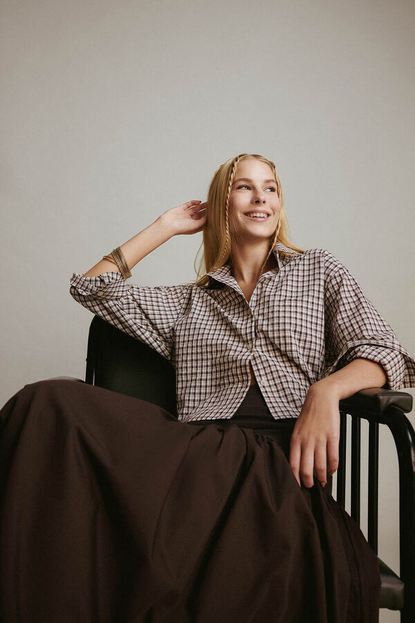 DeFacto Camisa curta oversize cru