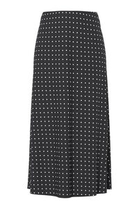 Pieces Falda tobillera lunares sat&eacute;n