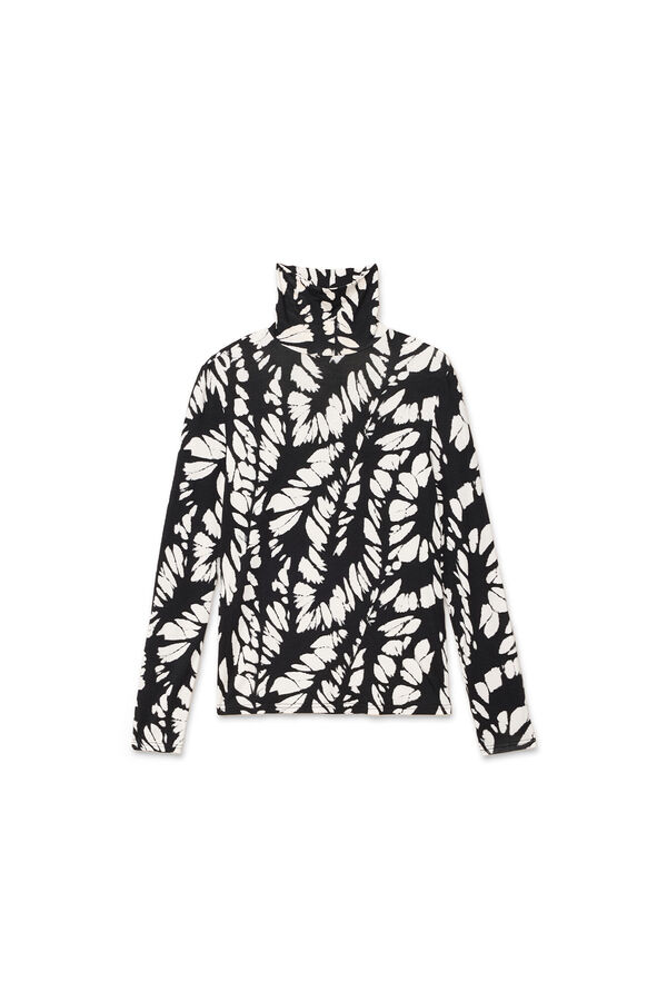 Inside Camiseta Manga Larga Estampada negro