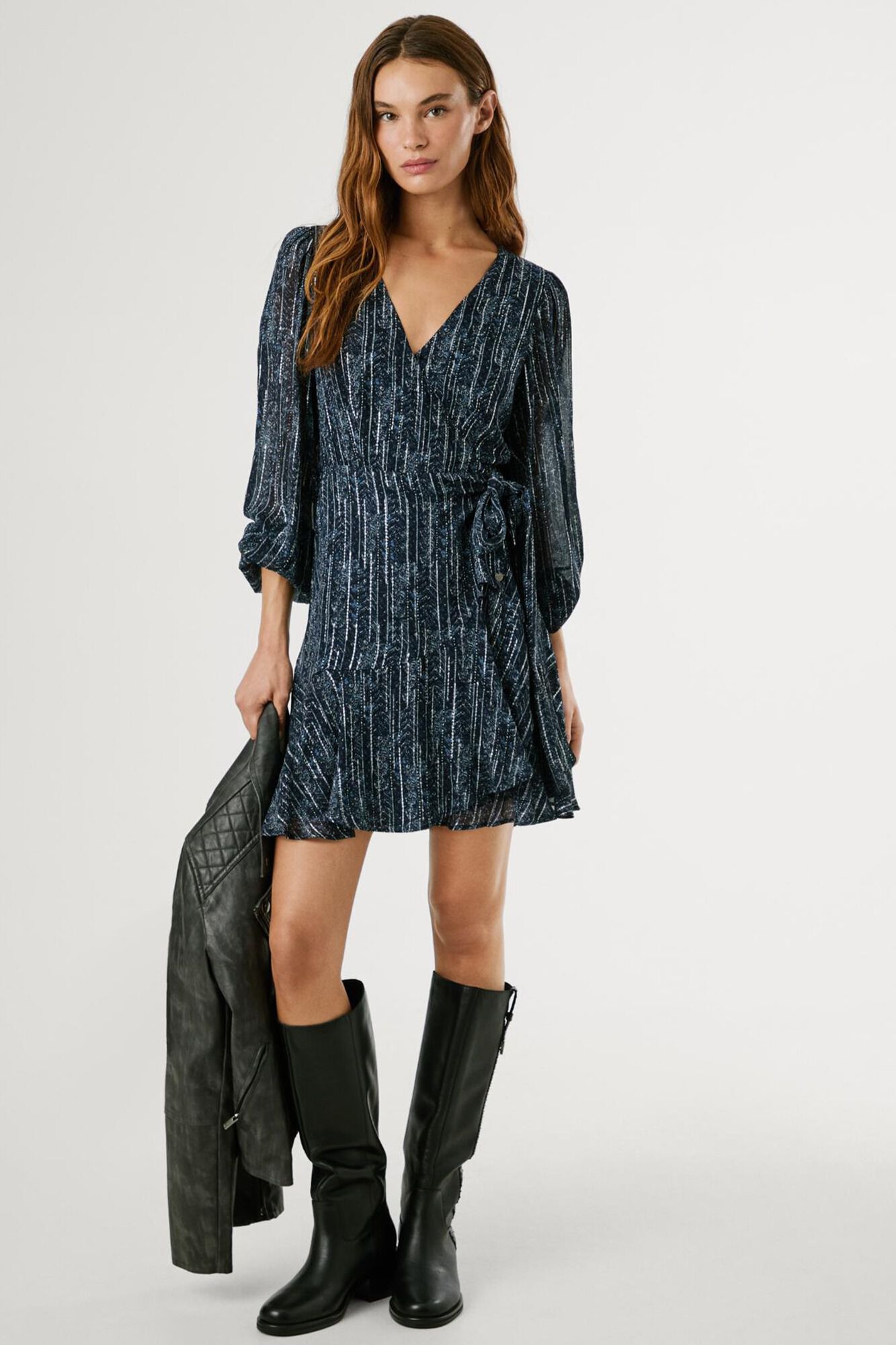 Pepe Jeans Vestido Corto Cruzado