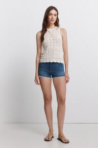 Springfield Short denim lace