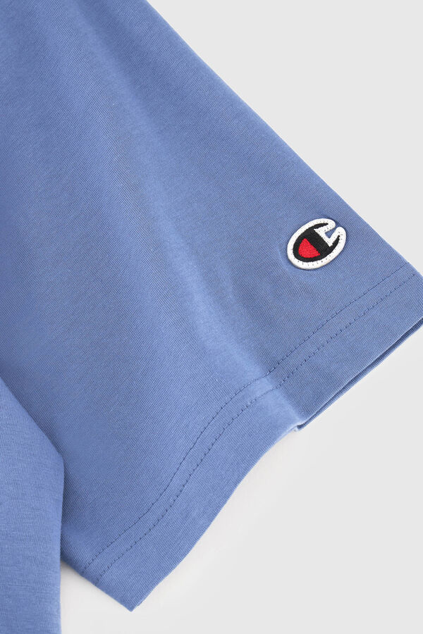 Champion Camiseta masculina de algod&atilde;o azul