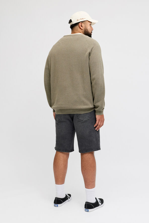 Jack & Jones PLUS Denim regular Bermuda shorts black