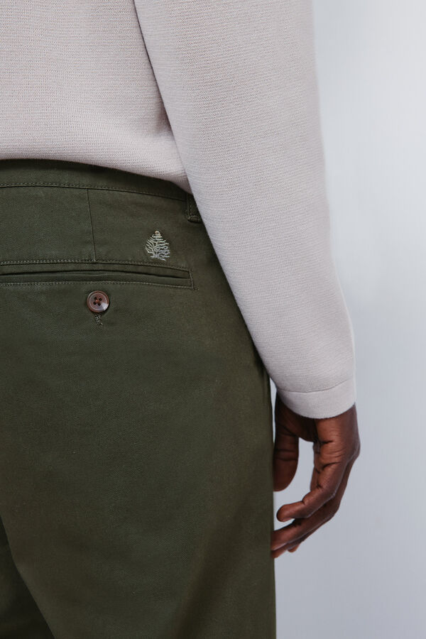 Springfield Comfort fit dobby chinos printed