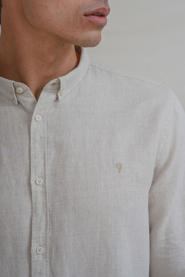 Celopman Linen shirt brown