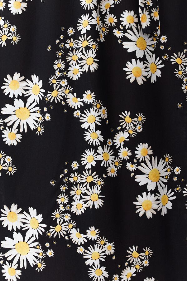 Trendyol Vestido midi estampado negro