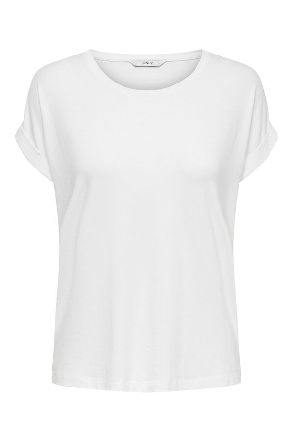 Only short-sleeved T-shirt white