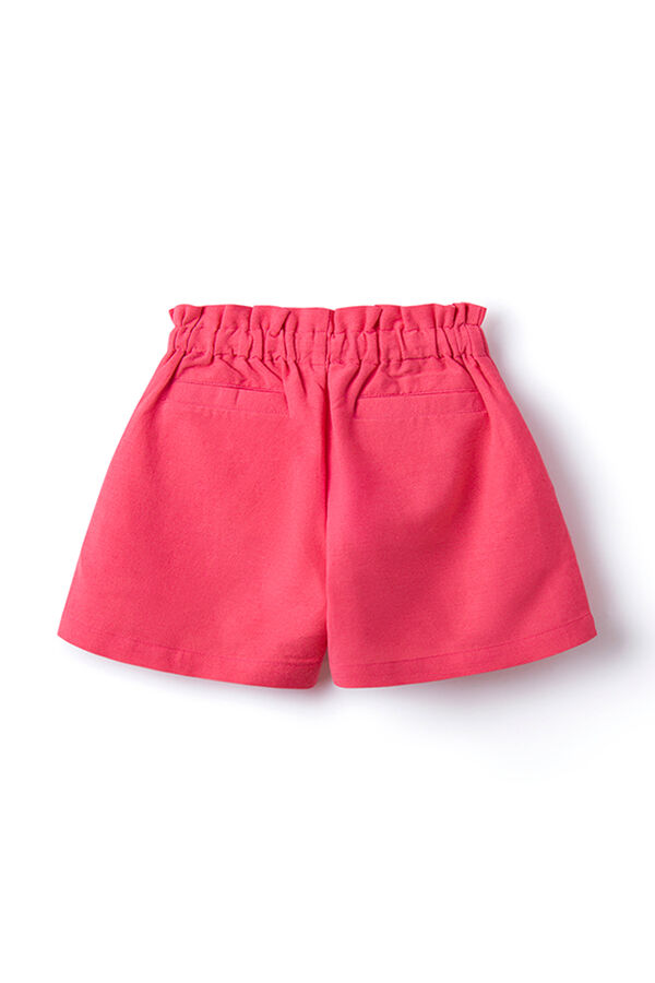 Springfield Girls' linen shorts pink