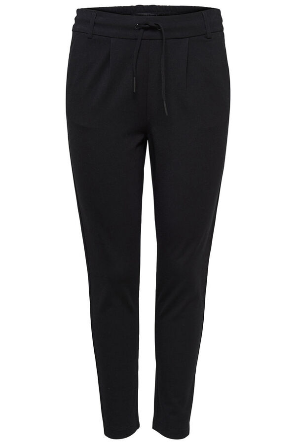 Springfield Pleated drawstring trousers black