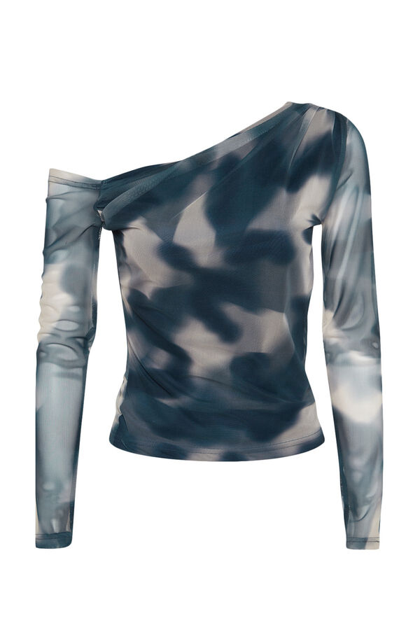 Trendyol Blouse with asymmetrical neck Zelena