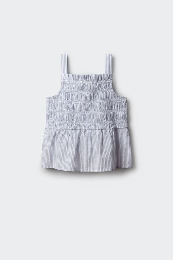 Springfield Kids Blusa tirantes rayas oxford ni&ntilde;a azul