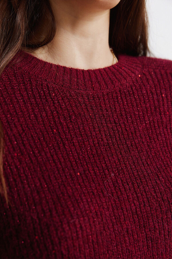 Springfield Pull &agrave; paillettes rouge