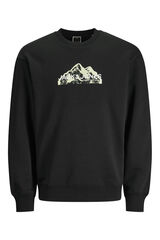 Springfield Sweatshirt de ajuste regular preto