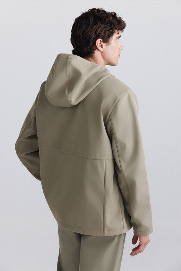 Springfield Parka t&eacute;cnica softshell Caqui escuro