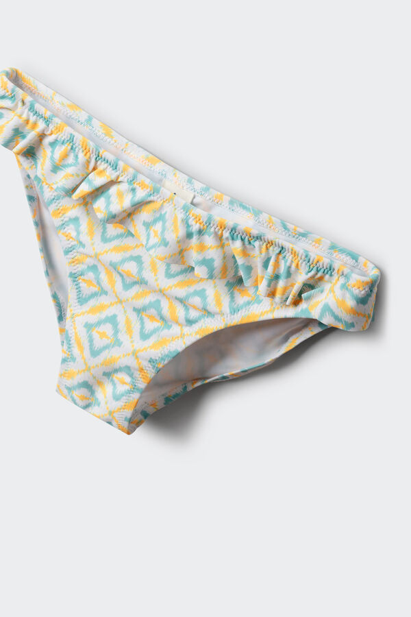 Springfield Kids Bikini za devojčice sa cvetnim dezenom i teksturom saća Print