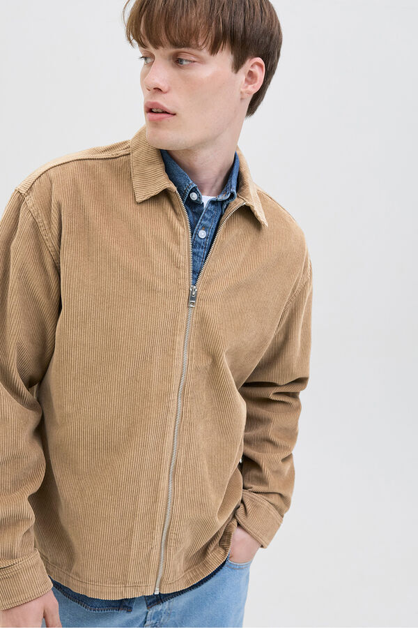 JJ REBEL Sobrecamisa regular fit corderoy tostado