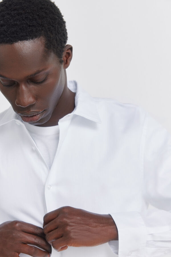 Springfield Chemise habill&eacute;e &agrave; la structure facile d'entretien blanc