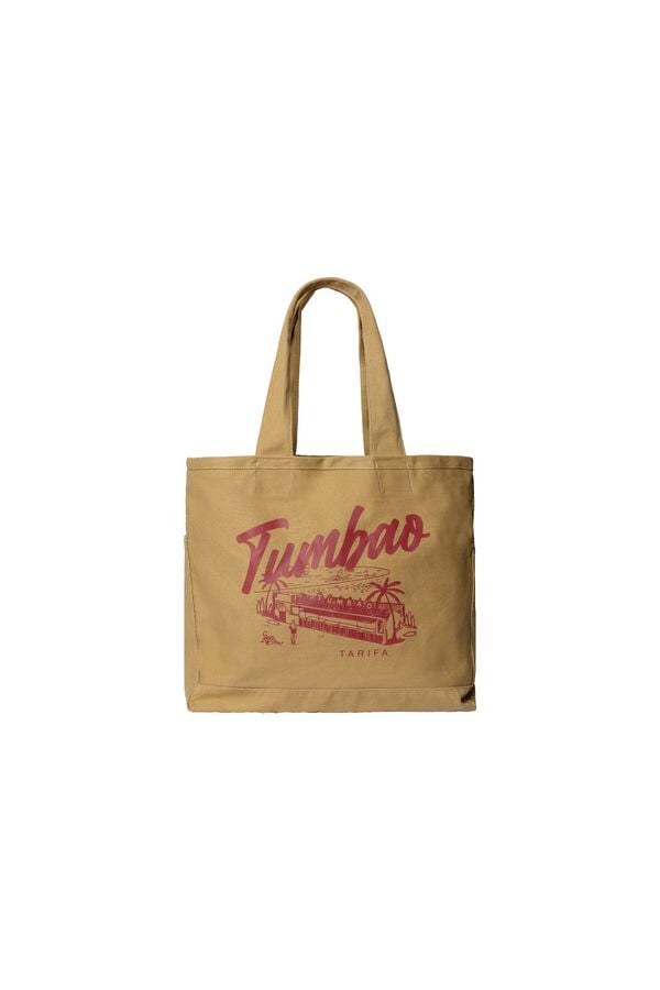 Springfield Bolsa viaje tejido canvas beige