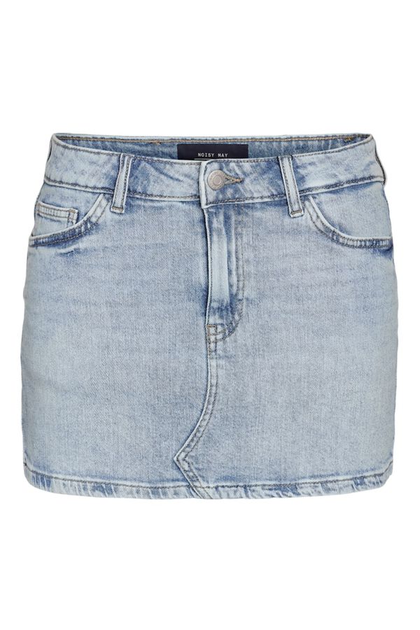 Noisy May Denim short distressed skirt blue