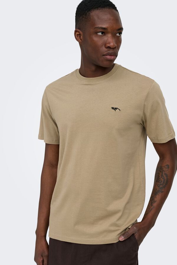 Only & Sons Short sleeve T-shirt gris