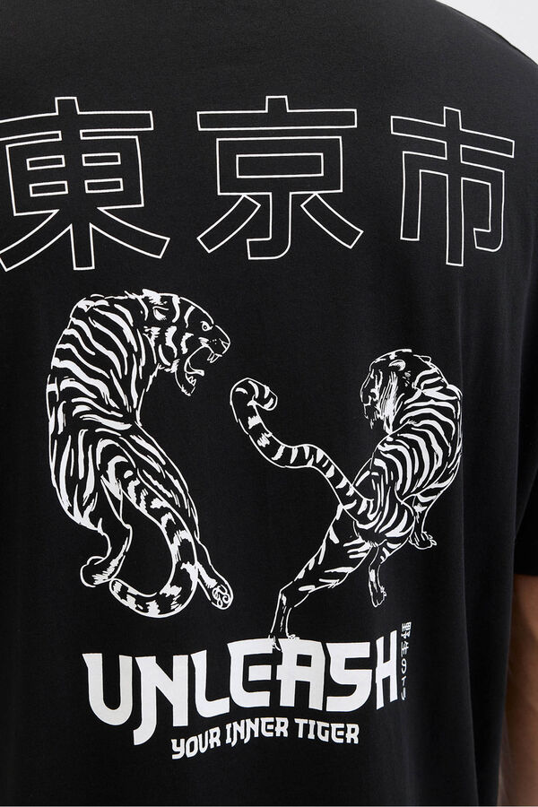 Jack & Jones T-Shirt mit Rückenprint Schwarz