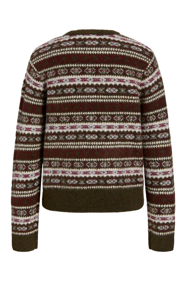 Jack & Jones Jersey &eacute;tnico de punto marr&oacute;n