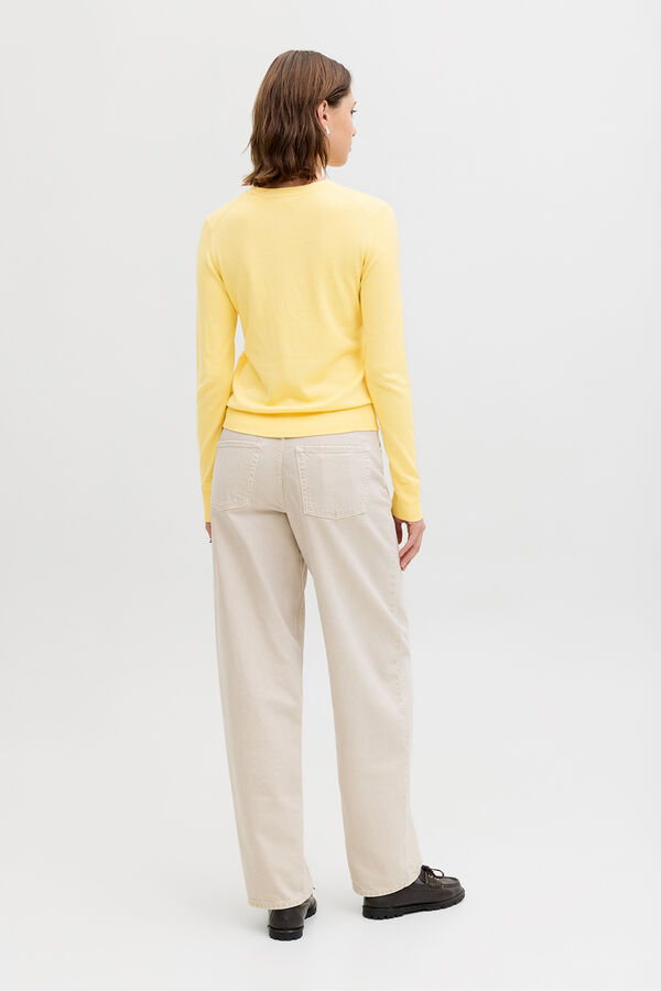 Jack & Jones Jersey punto slim fit amarillo