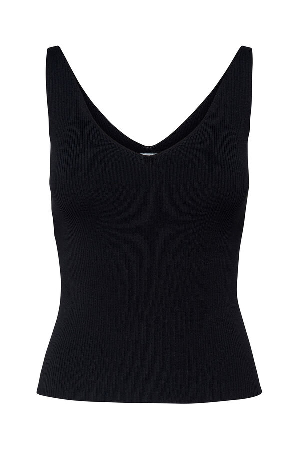 JDY Jersey-knit vest top black