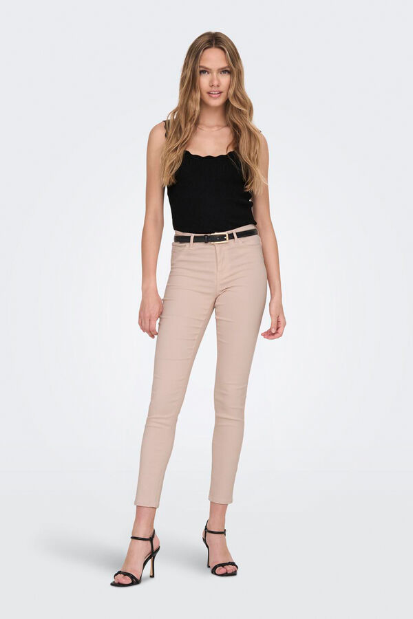 JDY Camiseta tirantes punto negro