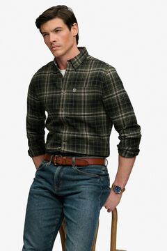 Superdry Camisa de manga comprida aos quadrados