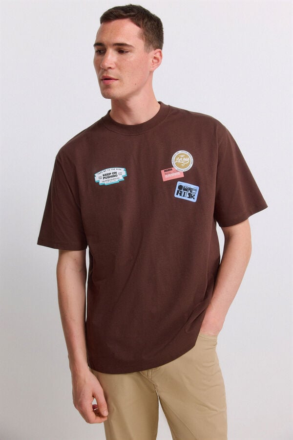 Springfield Brown sticker T-shirt nude
