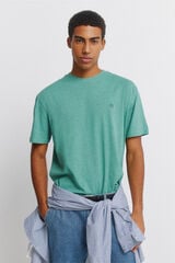 Springfield Viscose basic T-shirt green