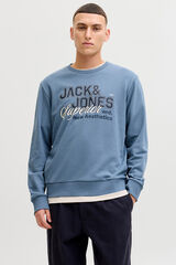 Jack & Jones Sudadera logo grande gris