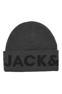 Jack & Jones Strickm&uuml;tze mit Logo