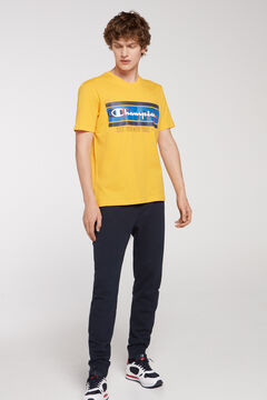 Springfield short-sleeved T-shirt with Champion print sárga
