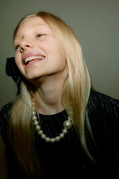 Vero Moda Girl long sleeve lurex top