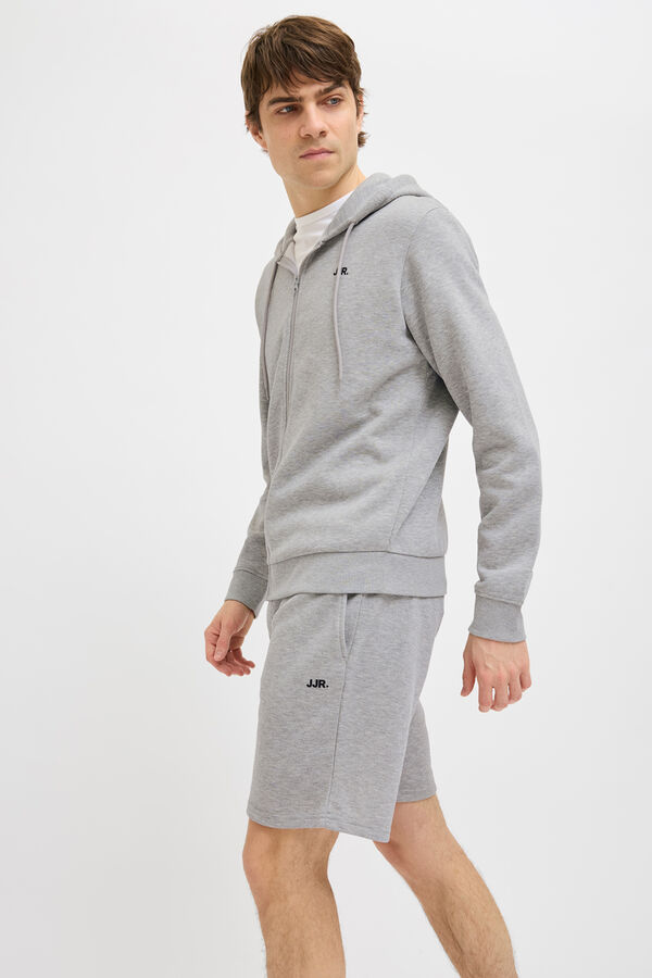 JJ REBEL Mid-rise jogger Bermuda shorts grey