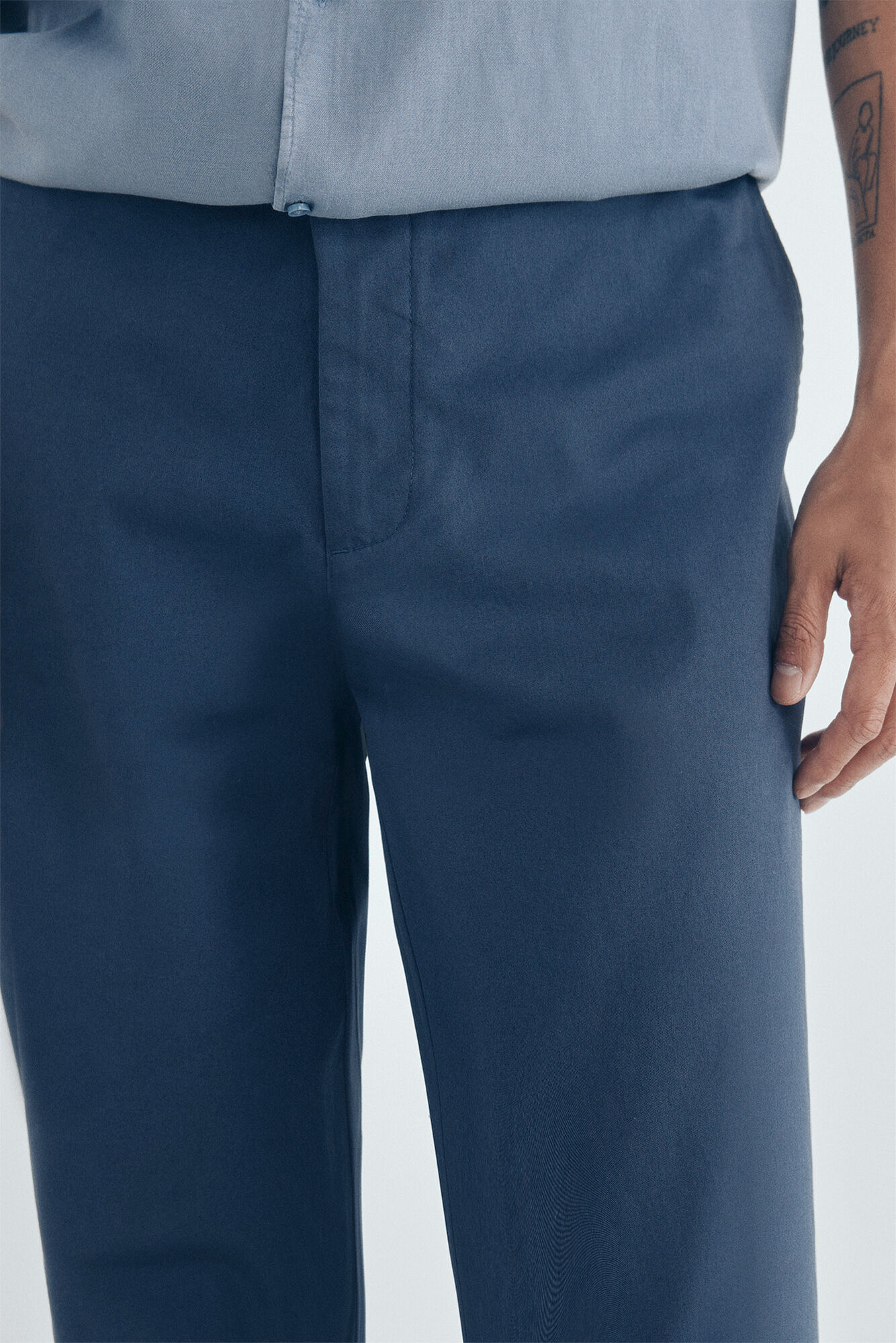 Springfield Herren Skinny Chinos – Mittlere Leibhöhe, Elastischer Bund, Für Freizeit & Business
