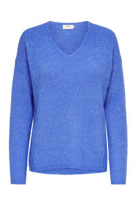 Only Jersey de canal&eacute; cuello pico