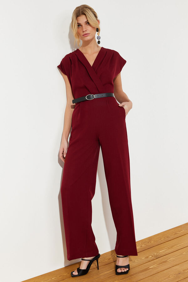 Trendyol Crossover jumpsuit Bordo